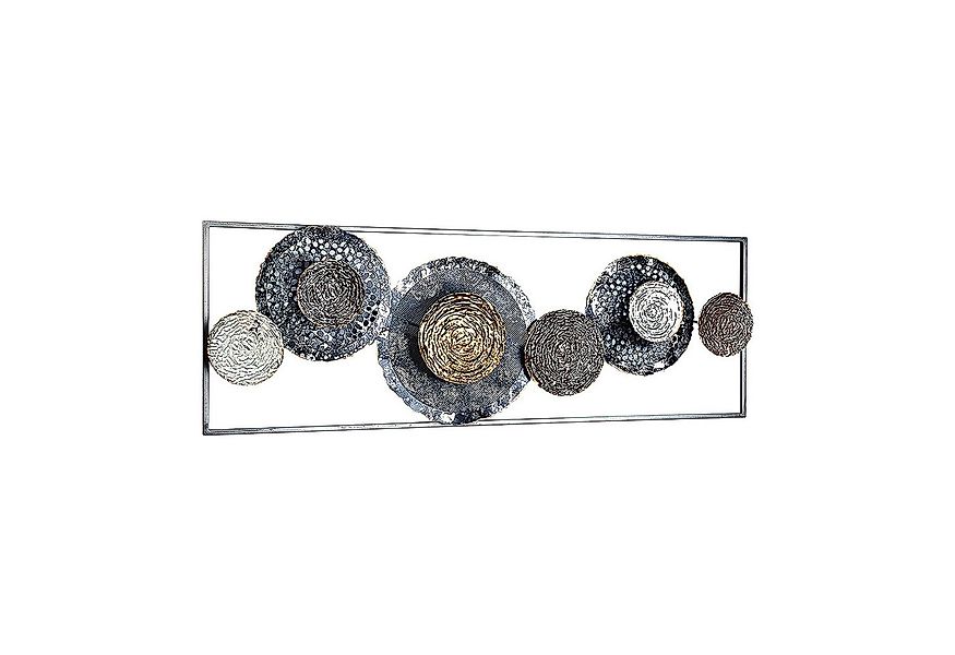 Kobolo Wandbild Metallbild 3D BLOSSOM in anthrazit und silber, verschiedene günstig online kaufen