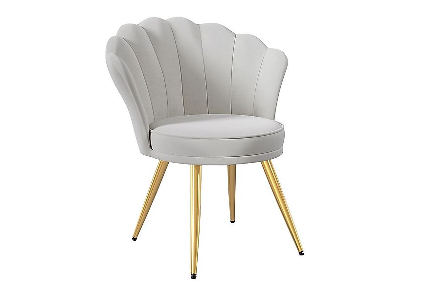 HawthyHome Esszimmerstuhl Samtgepolsterter Stuhl mit Rückenlehne, Armlehnen günstig online kaufen