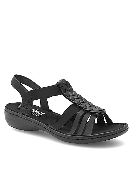 Rieker Sandalen 60809-00 Schwarz Sandale günstig online kaufen