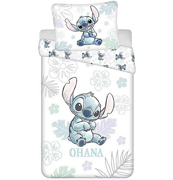 Lilo & Stitch Wendebettbezug Lilo und Stitch weiße Bettwäsche Kopfkissen Be günstig online kaufen