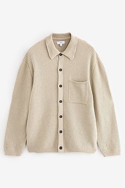Next Hemdjacke Strukturierte Hemdjacke aus Strick günstig online kaufen