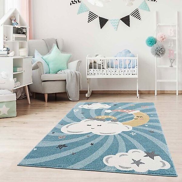 Carpet City Kinderteppich »Anime9380«, rechteckig, 11 mm Höhe, Teppich Mond günstig online kaufen