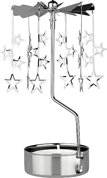 BRUBAKER Teelichthalter Teelichtkarussell Gold Weihnachten - Windlicht Karu günstig online kaufen