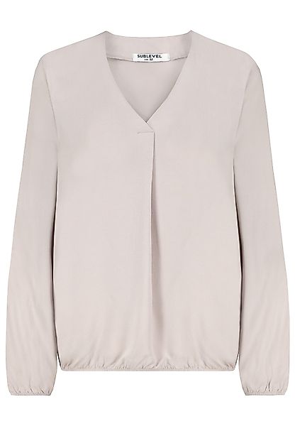SUBLEVEL Blusenshirt Elegantes Design, V-Ausschnitt, Langarm, günstig online kaufen