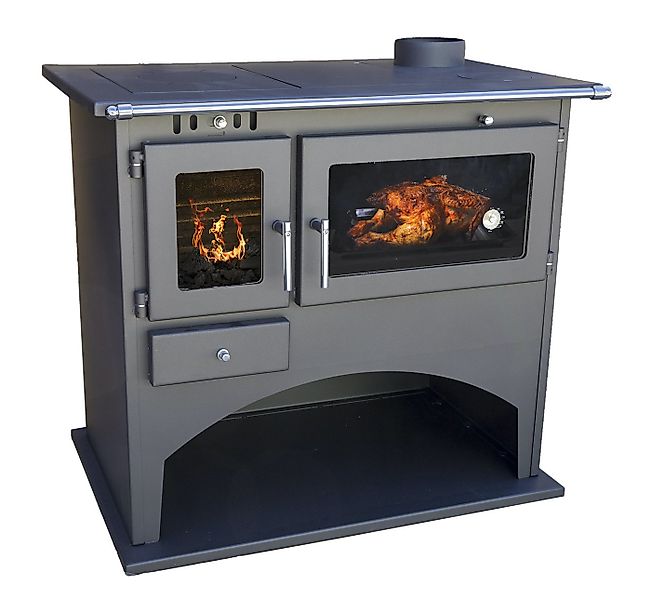 Victoria Stoves Kaminofen EEK A Kaminofen mit Backfach und Herdplatte Viki günstig online kaufen