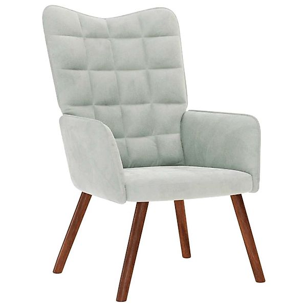 vidaXL Relaxsessel Hellgrau Samt 4016810 günstig online kaufen