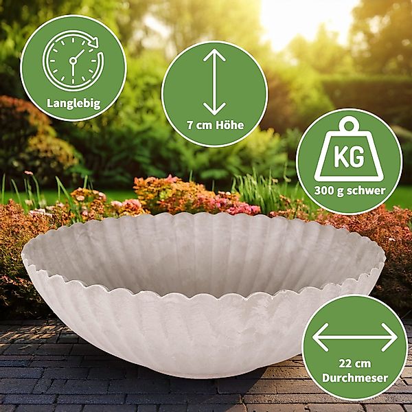 matches21 HOME & HOBBY Blumentopf Runde günstig online kaufen