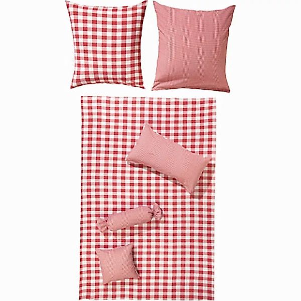 Erwin Müller Bettwäsche Wendebettwäsche, Seersucker, Karo günstig online kaufen