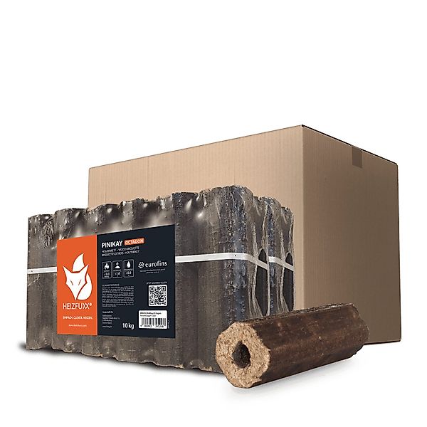HEIZFUXX Holzbriketts PiniKay Octagon, 10 kg, günstig online kaufen