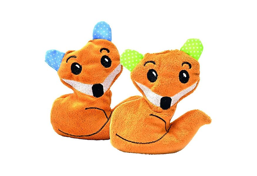 Aumüller Tierkuscheltier Katzenspielzeug Fred Fuchs mit blauen und grünen O günstig online kaufen