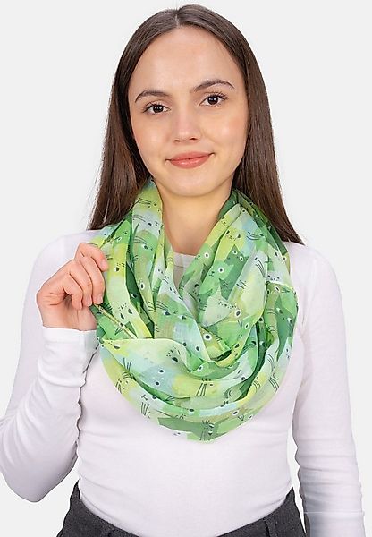 Seasons of April Loop Loop Molly, Damen Loop-Schal mit Katzenmuster – Leich günstig online kaufen