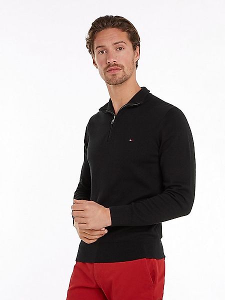 Tommy Hilfiger Troyer PIMA ORG CTN CASHMERE ZIP MOCK günstig online kaufen