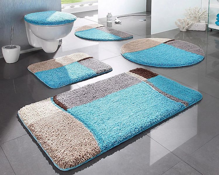 my home Badematte "Belio, Badvorleger, Badezimmer Teppich" Höhe 20 mm rutsc günstig online kaufen