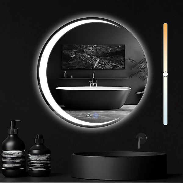 Nettlife Badspiegel Badezimmerspiegel LED Beleuchtung Rund günstig online kaufen