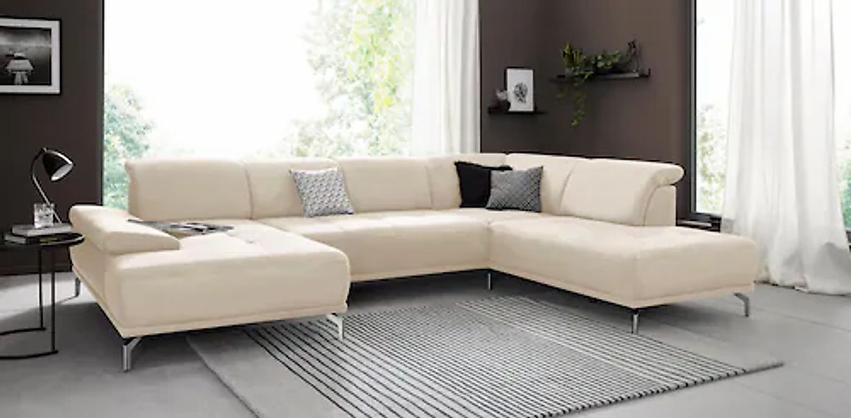 Home affaire Wohnlandschaft »Caluna« Inkl.Sitztiefenverstellung, wahlweise günstig online kaufen