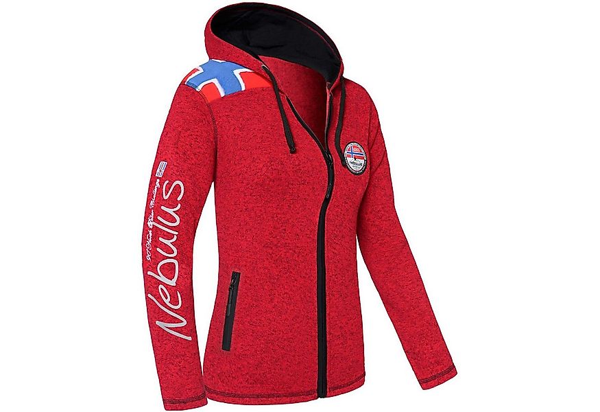 Nebulus Fleecejacke NORSKA, P4652 - Damen, rot meliert, S/36 günstig online kaufen