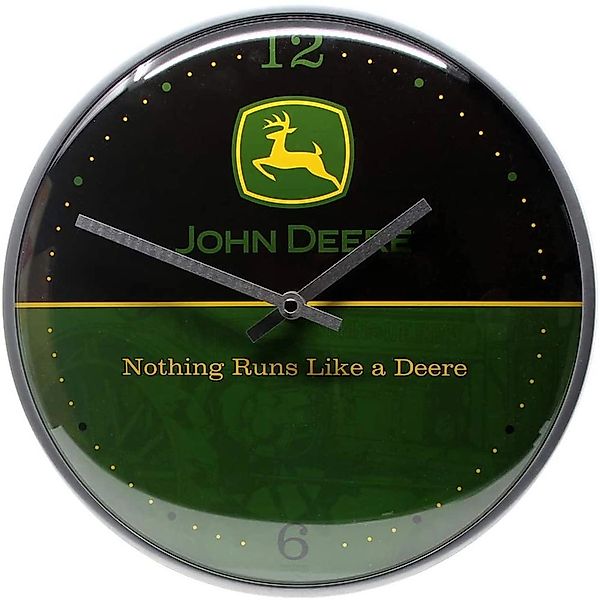 Nostalgic-Art Wanduhr John Deere Logo Black And Green günstig online kaufen