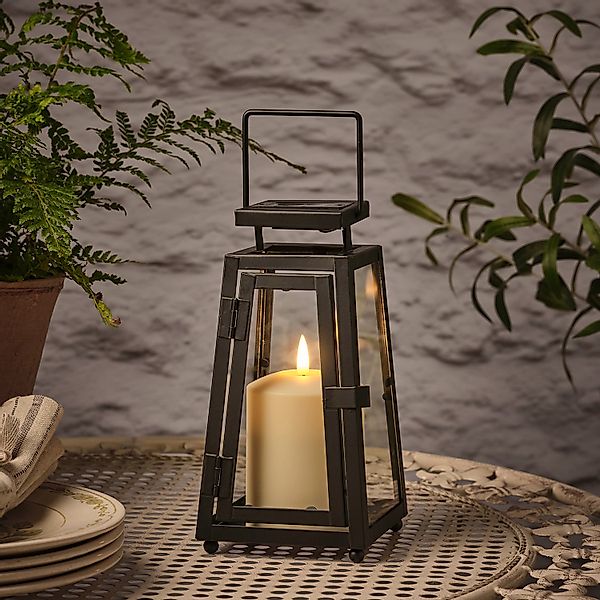 22cm Porto Solar Laterne mit TruGlow® Outdoor Kerze günstig online kaufen