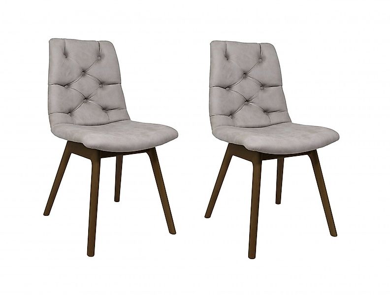 andas Esszimmerstuhl "Ramon", (Set), 2 St., Microfaser, mit Massivholzbeine günstig online kaufen