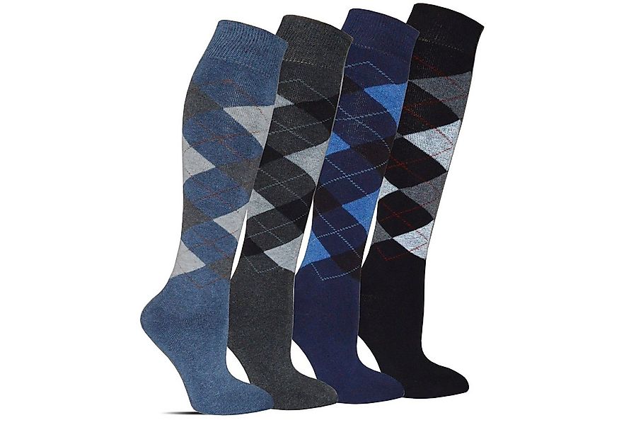 Frostfighter Kniestrümpfe Herren Thermokniestrümpfe (4 Paar) fusselfreies V günstig online kaufen