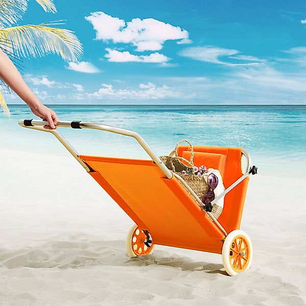 Casaria Gartenliege Kreta, Strandliege Für Unterwegs günstig online kaufen