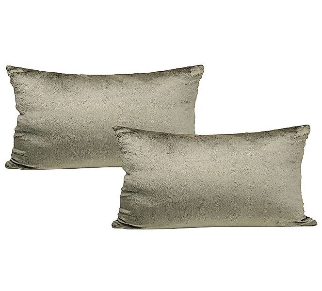 JACK Kissenbezüge 2er Set Kissenhülle Teddy Flausch Plüsch, (2 Stück), supe günstig online kaufen