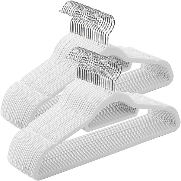 SONGMICS Kleiderbügel Bügel, (50-tlg), Samt Bügel, günstig online kaufen