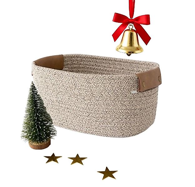 CLTYQ Aufbewahrungskorb Aufbewahrungskorb Geflochten,Kinderzimmer, Badezimm günstig online kaufen