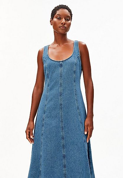 Armedangels Jeanskleid DENIM Bio-Baumwoll Mix Tiefer Rundhalsausschnitt günstig online kaufen