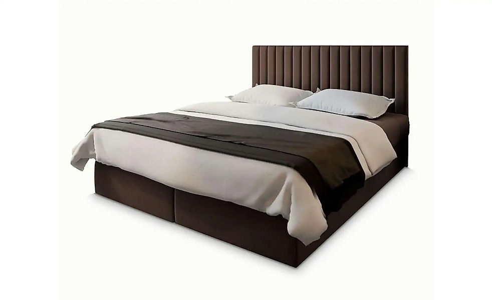 MASSENO Boxbett mit Bettkasten Bresel ¦ braun ¦ Maße (cm): B: 140 H: 98 Bet günstig online kaufen