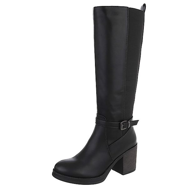 Ital-Design Modischer Damenstiefel mit Blockabsatz und günstig online kaufen
