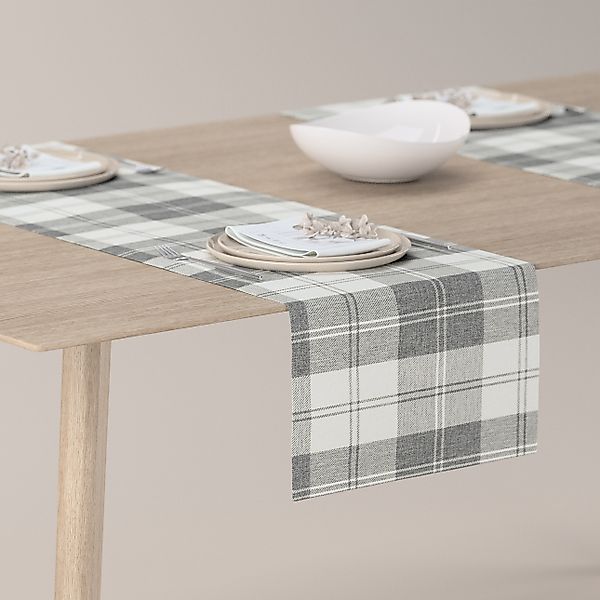 Tischläufer, weiß-grau , 40 x 130 cm, Edinburgh (115-79) günstig online kaufen