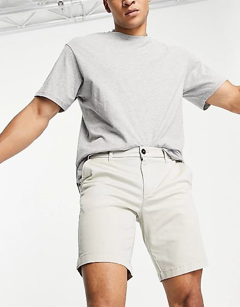 Ben Sherman – Elastische Chino-Shorts-Neutral günstig online kaufen