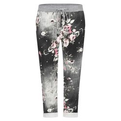 Mississhop Chinohose Damen Hose Blumen Jogginghose günstig online kaufen