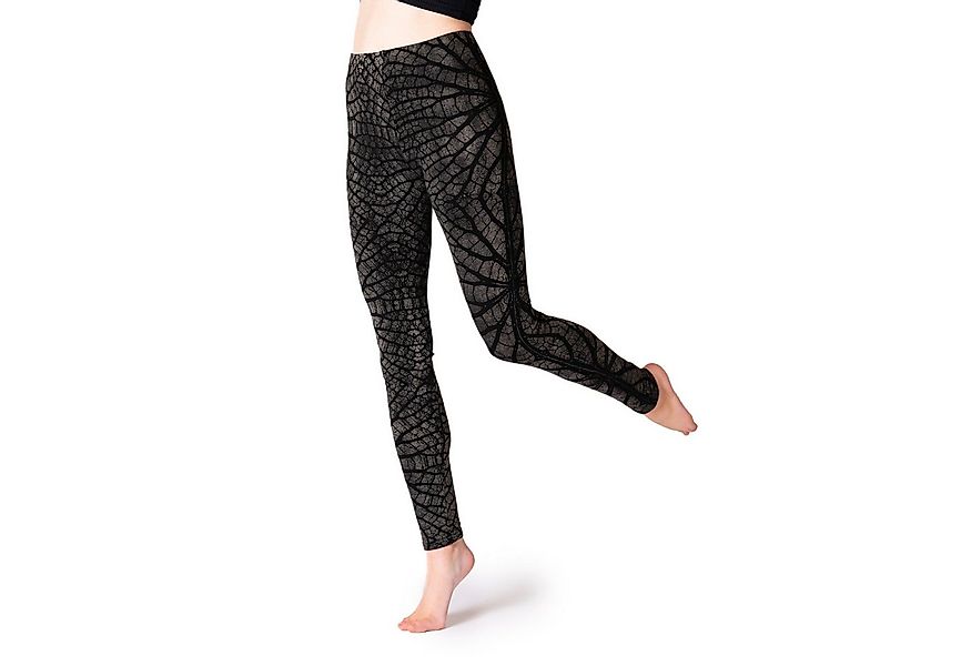 PANASIAM Leggings Unikat Batik Leggings modern mit Blattmuster elastische S günstig online kaufen