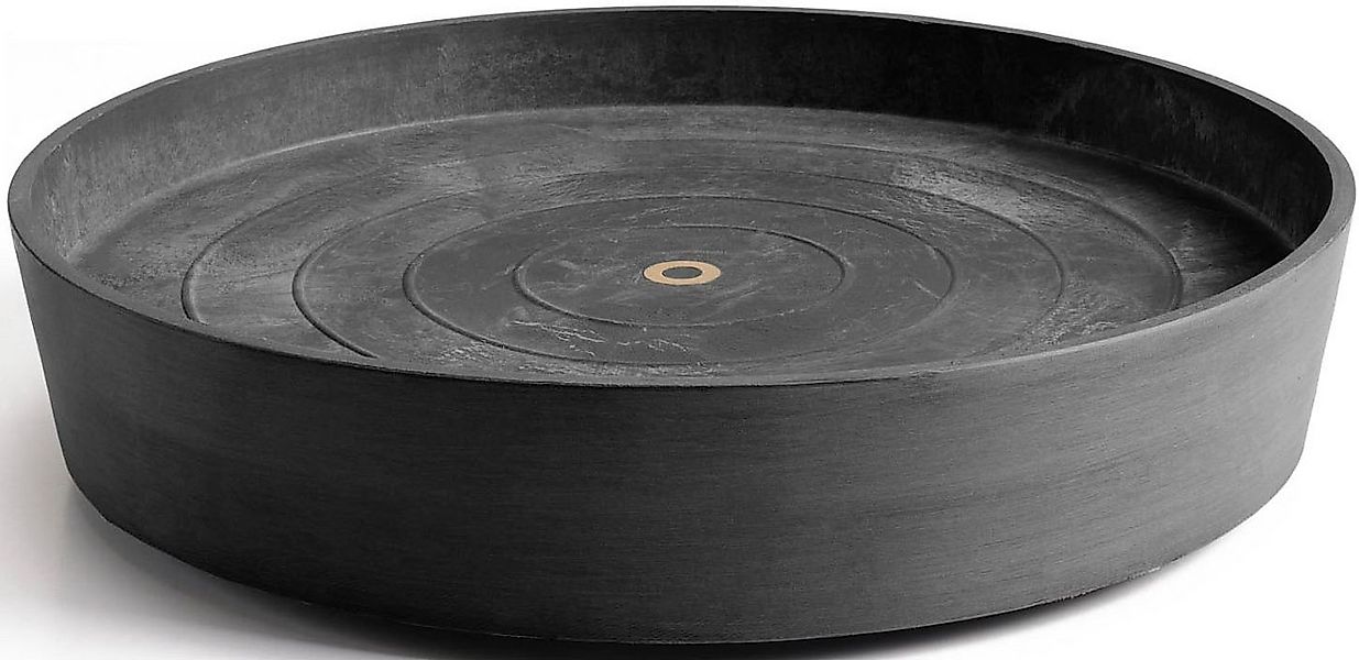 ECOPOTS Blumentopfuntersetzer SAUCER WHEELS Dark Grey, BxTxH: 41,5x41,5x9 c günstig online kaufen