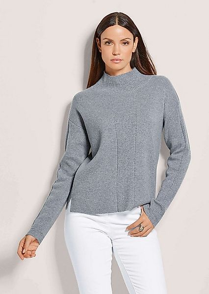 MADELEINE Strickpullover Kaschmir-Pullover mit Pointelle-Muster Pullover mi günstig online kaufen