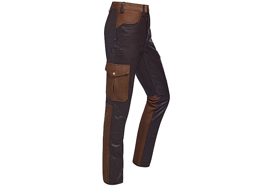La Chasse® Lederhose Cargo-Büffellederhose "Colmar" mit Canvas-Besatz Jagdh günstig online kaufen