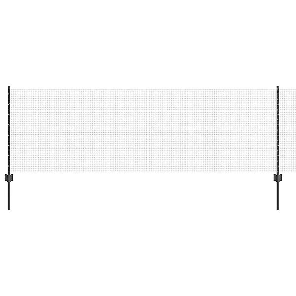 vidaXL Zaun mit Pfosten Grau 0,8 x 10 m Stahl und PVC 3336559 günstig online kaufen