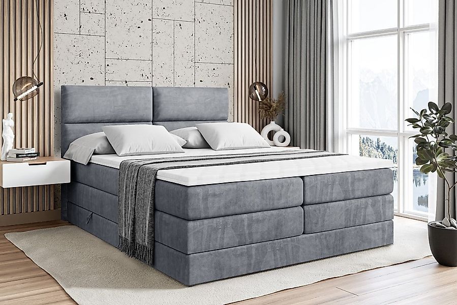 ALTDECOR Boxspringbett BOXI3 KING (Multipocket-Matratze H4, H3 Matratze Bon günstig online kaufen