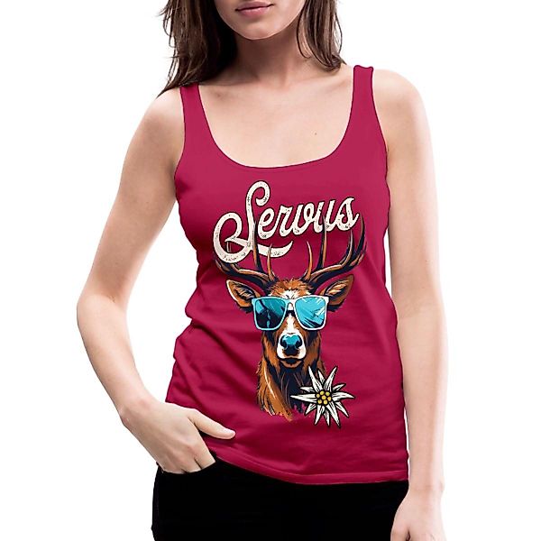 Spreadshirt T-Shirt Servus Hirsch Mit Sonnenbrille günstig online kaufen