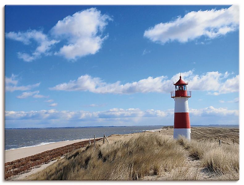 Artland Leinwandbild "Leuchtturm Sylt" Gebäude 1 Stk. tlg. als Leinwandbild günstig online kaufen