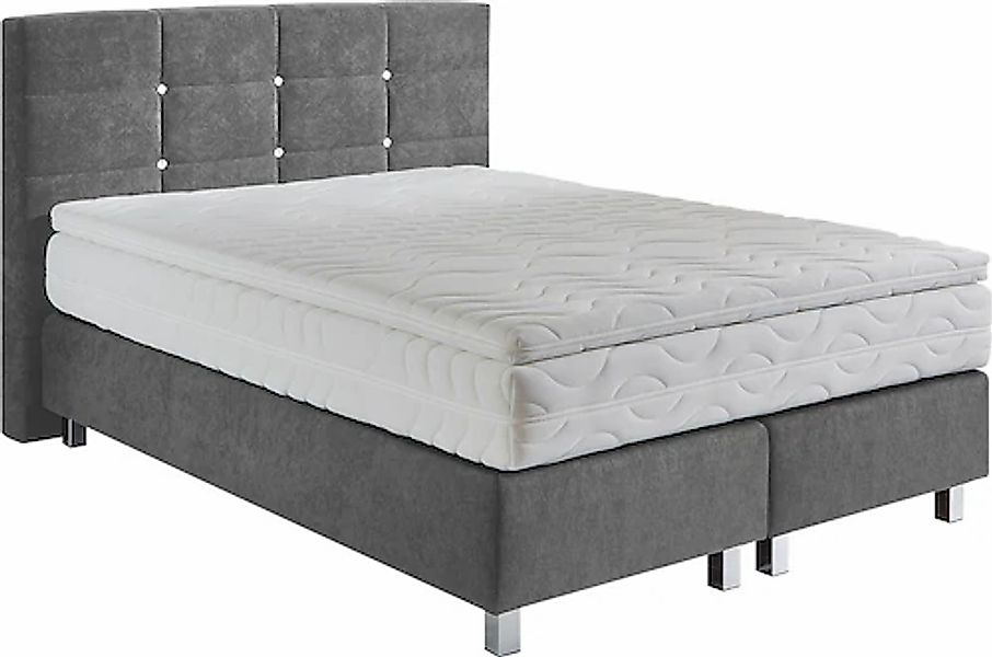 Westfalia Schlafkomfort Boxspringbett, mit Knöpfen in Kristalloptik, wahlwe günstig online kaufen