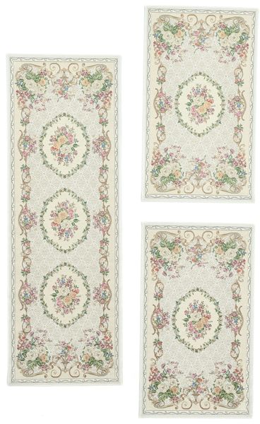 THEKO Bettumrandung "Flomi Floral" Höhe 3 mm 3 Stk. tlg. Bettvorleger, Läuf günstig online kaufen