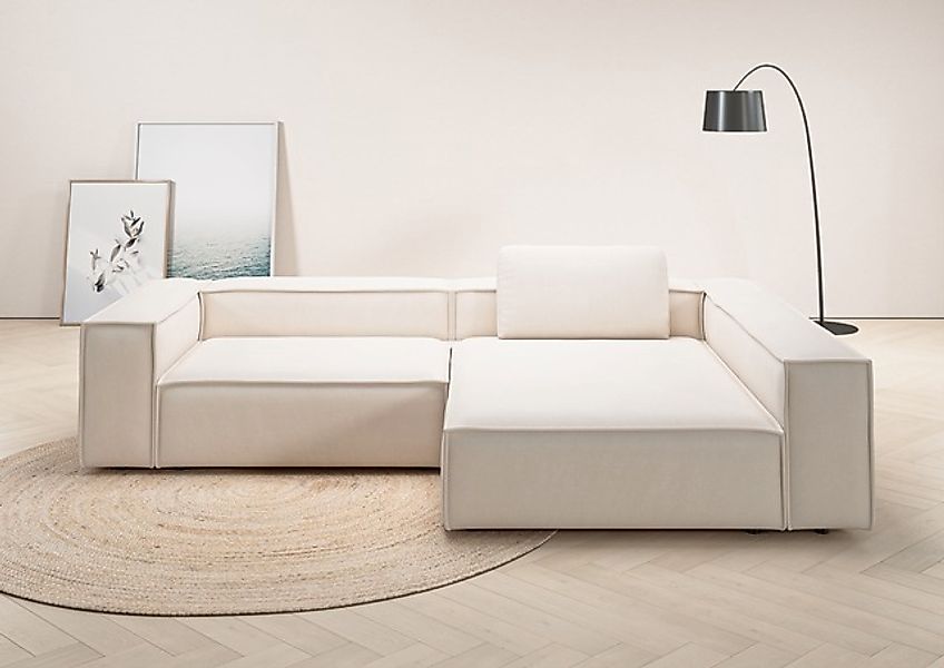 Places of Style Ecksofa »Watertown, moderne XXL L-Form, 306 cm breit«, Komf günstig online kaufen