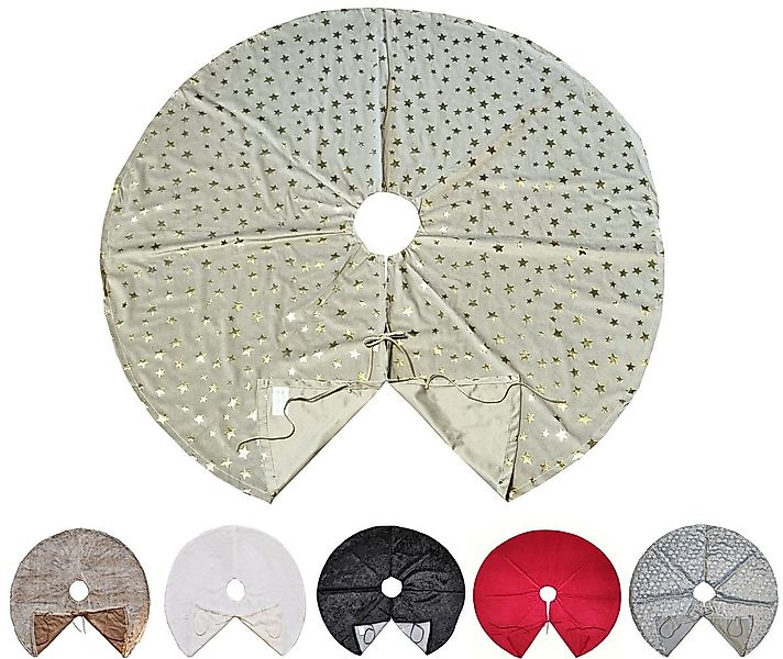 JACK Weihnachtsbaumdecke Kuschlige Christbaumdecke Rund Ø 120cm Weihnachtsb günstig online kaufen