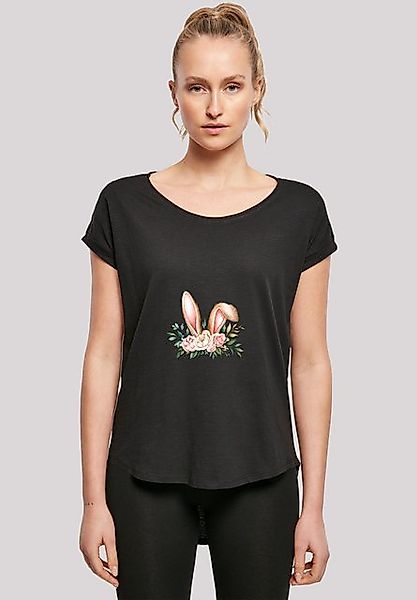 F4NT4STIC T-Shirt Blumen Osterhasen Ohren Dekor Premium Qualität günstig online kaufen