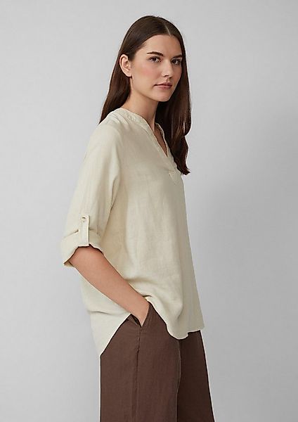 s.Oliver Kurzarmbluse Bluse Bluse aus Leinenmix mit 3/4-Ärmeln günstig online kaufen