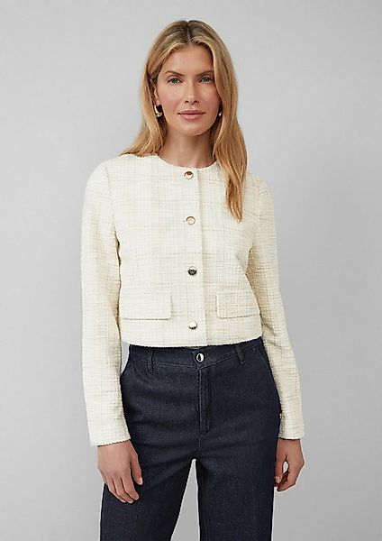 s.Oliver Funktionsjacke Indoor-Jacke Eleganter Bouclé-Blouson mit Glitzerga günstig online kaufen