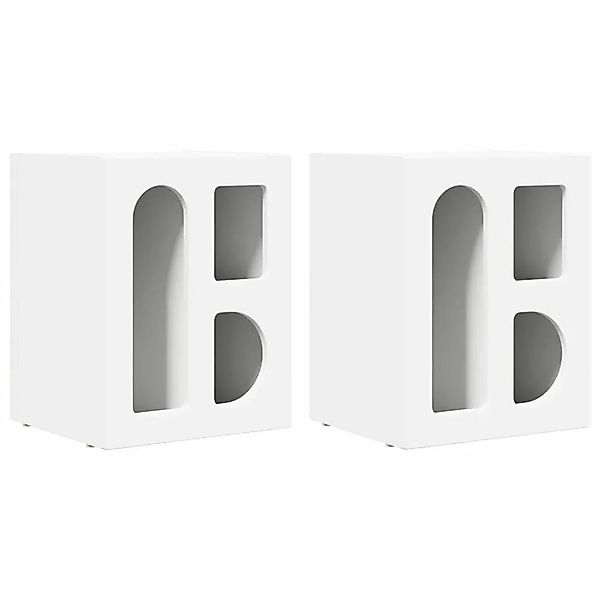 vidaXL Nachttisch 2 Stk Weiß 40 x 35 x 50 cm Holzwerkstoff 891245 günstig online kaufen